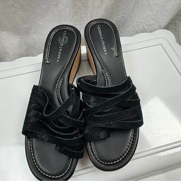 Donald J. Pliner Women's Sheena 2 Cork Platform Wedge Sandals 7.5 - Picture 2 of 11